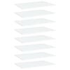 vidaXL Estantes para estanter&iacute;a 8 uds contrachapada blanco 60x40x1,5cm