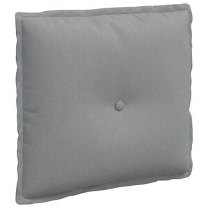 vidaXL Coj&iacute;n de Espalda Gris Claro 50 x 19 x 45 cm tela