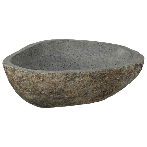 vidaXL Fregadero de Piedra R&iacute;o Gris Claro 52 x 40 x 15 cm