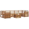 vidaXL Juegos de sof&aacute;s 8 pcs Natural Madera de Acacia S&oacute;lida