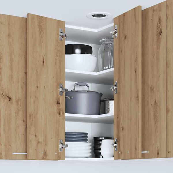 vidaXL Mueble colgante Roble Artesano y 57 x 57 x 80 cm