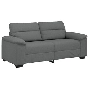 vidaXL Sof&aacute; de 2 plazas de tela gris oscuro 180x81x84 cm