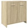 vidaXL Set de muebles de baño 3 pzas madera contrachapada roble Sonoma