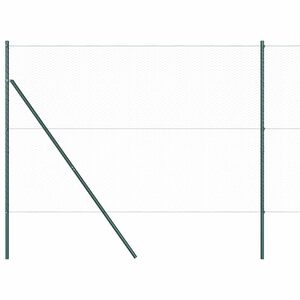 vidaXL Fijaci&oacute;n de suelo hexagonal para valla 100 x 1,6 m Gris Malla