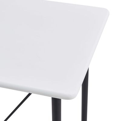 vidaXL Juego de mesa alta y taburetes 5 piezas plástico negro