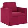 vidaXL Sof&aacute; 2 pcs Rojo vino 198 x 78 x 80 cm Terciopelo
