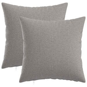 vidaXL Funda de almohada 2 uds. HEERLEN Gris Nube 30 x 30 cm Tela
