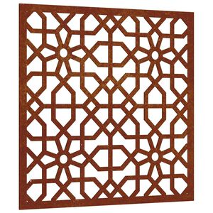 vidaXL Adorno de pared de jard&iacute;n acero corten dise&ntilde;o morisco 55x55 cm