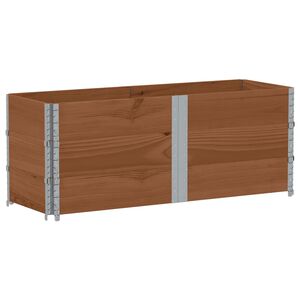 vidaXL Jardinera de madera maciza de pino marr&oacute;n 150x50 cm
