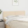 vidaXL Cabeceros 2 unidades tela color crema 72x5x78/88 cm