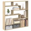 vidaXL Estante cubo de pared 7 compartimentos madera roble Sonoma