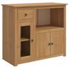 VidaXL Mueble para microondas PANAMA Cera de Miel 99.5 x 44 x 86.5 cm