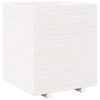 vidaXL Jardinera madera maciza de pino blanco 60x60x72,5 cm