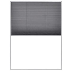 vidaXL Mosquitera plisada para ventanas aluminio 60x80cm