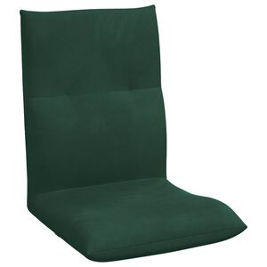 vidaXL Sill&oacute;n ajustable Verde oscuro Terciopelo