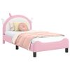 vidaXL Cama para ni&ntilde;os con cabecero Rosa 80 x 160 cm PU