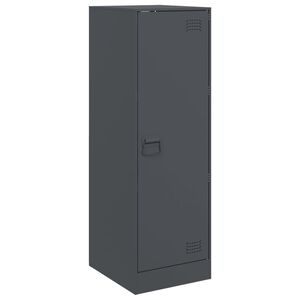 vidaXL Aparador de acero gris antracita 34,5x39x107 cm