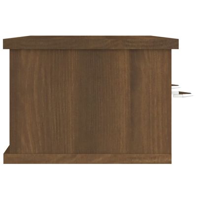 vidaXL Armario de pared madera contrachapada roble marrón 88x26x18,5cm