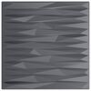 vidaXL Paneles de pared 48 pcs Gris piedra 50 x 50 cm Espuma XPS