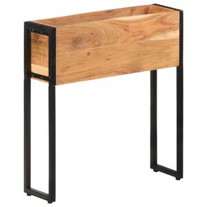 vidaXL Jardinera de madera maciza de acacia 60x20x68 cm