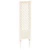 vidaXL Enrejado con pica Blanco 43 x 6 x 165 cm PP