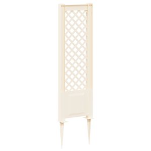 vidaXL Enrejado con pica Blanco 43 x 6 x 165 cm PP