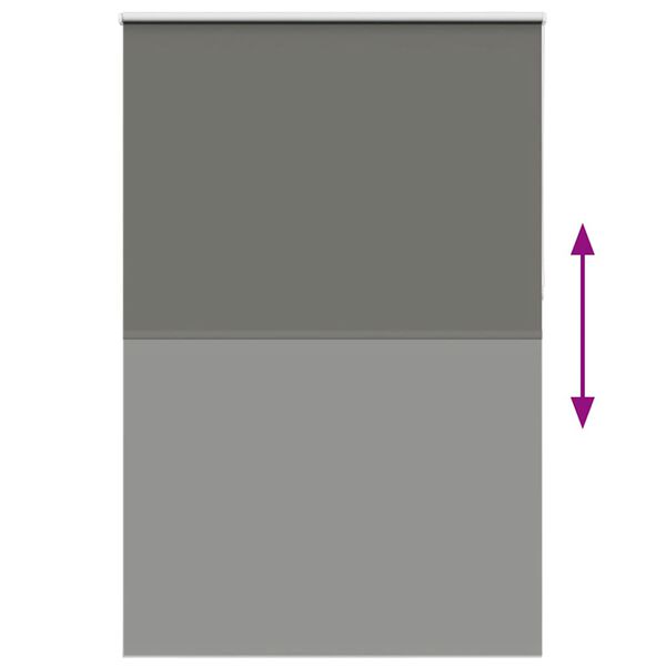 vidaXL Estor Enrollable Opaco gris 150x210 cm Tela Ancho 146,6 cm