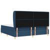 vidaXL Cama con Somier y Colch&oacute;n Gris Oscuro 90x190 cm de Tela Azul