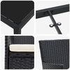 vidaXL Conjunto de Comedor de Jard&iacute;n 7 pcs Negro rat&aacute;n sint&eacute;tico