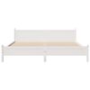 vidaXL Cama sin colch&oacute;n madera maciza de pino blanca 180x200 cm