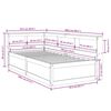 vidaXL Cama con estanter&iacute;a sin colch&oacute;n madera maciza blanca 75x190 cm
