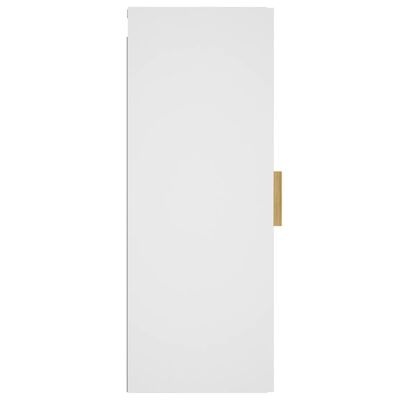 vidaXL Armario de pared madera de ingeniería blanco 34,5x34x90 cm
