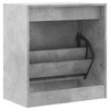 vidaXL Zapatero de madera de ingenier&iacute;a gris hormig&oacute;n 60x34x63,5 cm