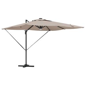 vidaXL Parasol Roma 286 x 284 x 270 cm Aluminio y poli&eacute;ster