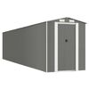 vidaXL Cobertizo de jard&iacute;n acero galvanizado gris claro 192x855x223 cm