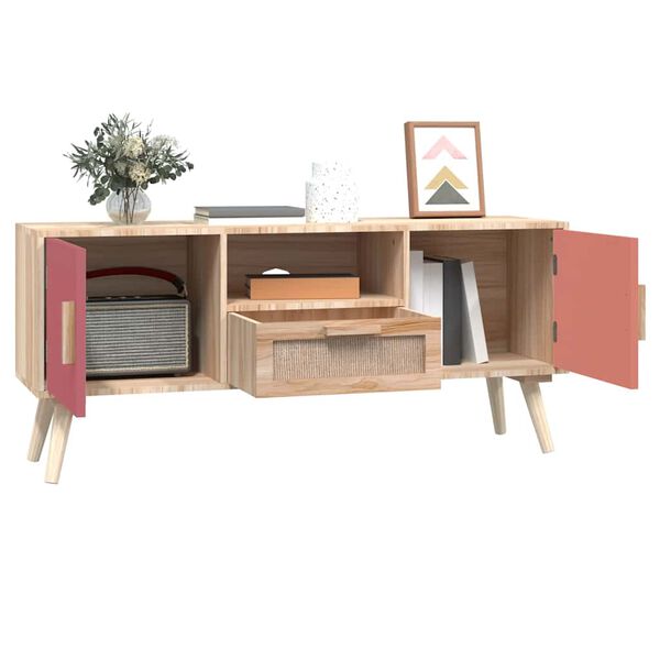 vidaXL Mueble de TV con puertas madera contrachapada 105x30x45 cm