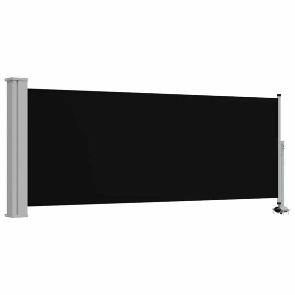 vidaXL Toldo lateral retr&aacute;ctil para patio 100x300 cm negro