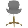 vidaXL Sillas de comedor giratorias 6 unidades terciopelo gris oscuro