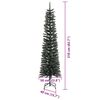 vidaXL &Aacute;rbol de Navidad artificial Verde 210 cm PVC, Pl&aacute;stico y Acero