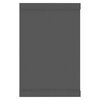 vidaXL Estantes cubo de pared 6 uds contrachapado gris 60x15x23 cm