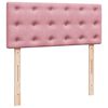 vidaXL Estructura de cama otomana colch&oacute;n terciopelo rosa 120x200cm