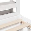 vidaXL Estructura de cama sin colch&oacute;n madera maciza blanca 75x190 cm