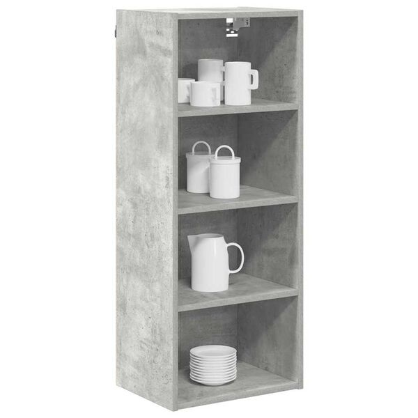 vidaXL Mueble colgante Gris Concreto 40 x 29,5 x 100 cm