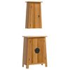 vidaXL Conjunto de muebles de ba&ntilde;o 2 piezas madera maciza de pino