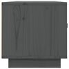 vidaXL Mueble de TV de madera maciza de pino gris 80x34x35 cm