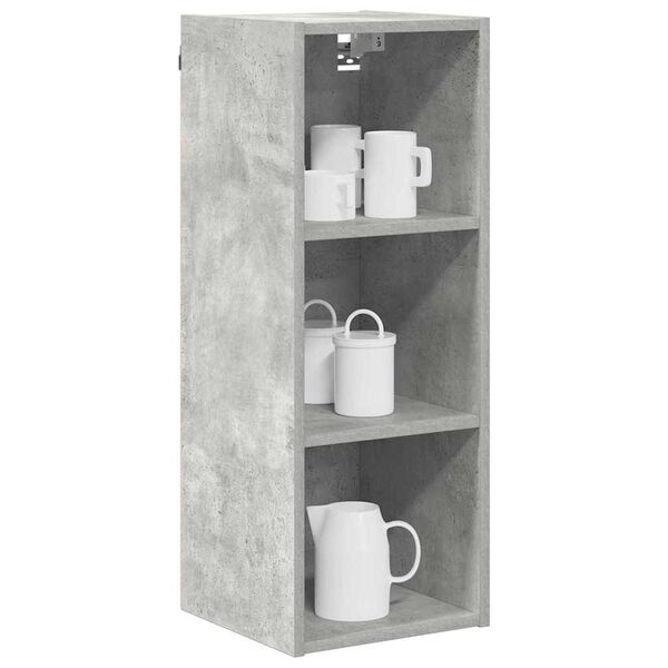 vidaXL Mueble colgante Gris Concreto 30 x 29,5 x 80 cm