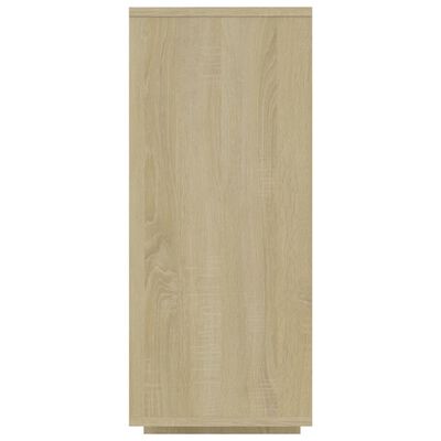 vidaXL Aparador de madera contrachapada roble Sonoma 120x30x75 cm
