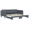 vidaXL Sof&aacute; cama nido terciopelo gris oscuro 100x200 cm
