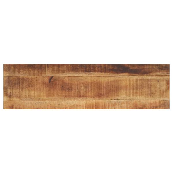 vidaXL Tablero de mesa rectangular madera mango rugosa 140x20x3,8 cm