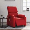 vidaXL Sill&oacute;n de masaje reclinable el&eacute;ctrico de cuero artificial rojo
